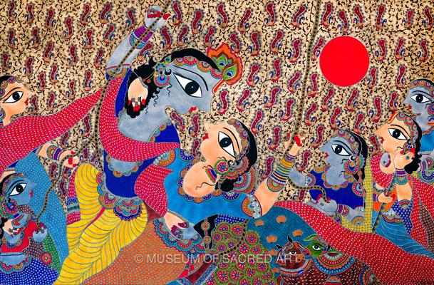 Radha Krishna With Gopis