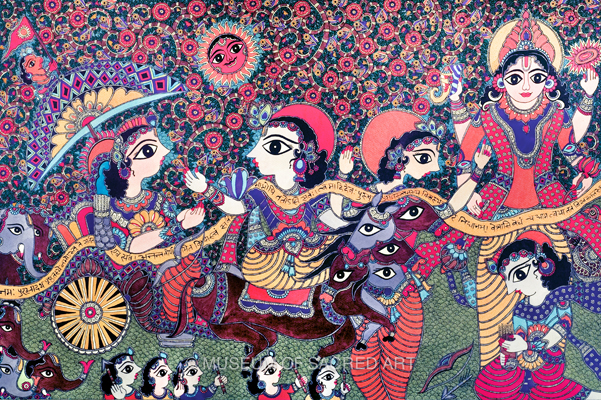 Krishna Shows Arjuna His Universe