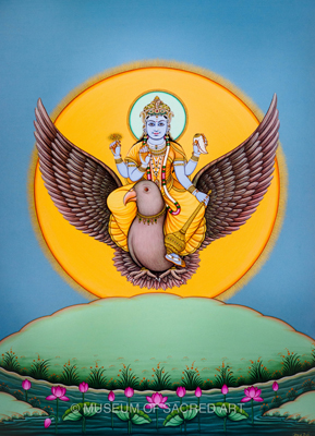Vishnu On Garuda