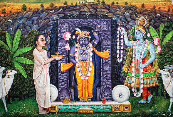 Vallabhacarya Worships Shrinataji