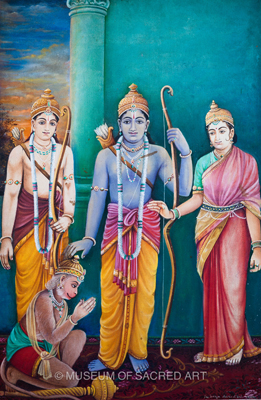 Sita, Rama, Lakshman, Hanuman