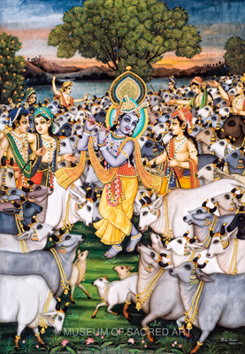 Krishna with Friends