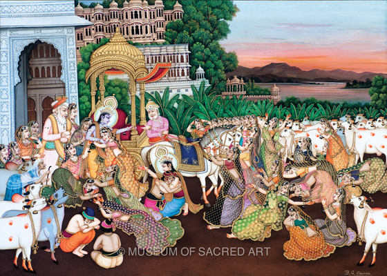 Krishna Departs to Mathura