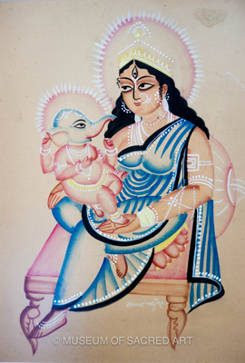 Parvati And Baby Ganesha