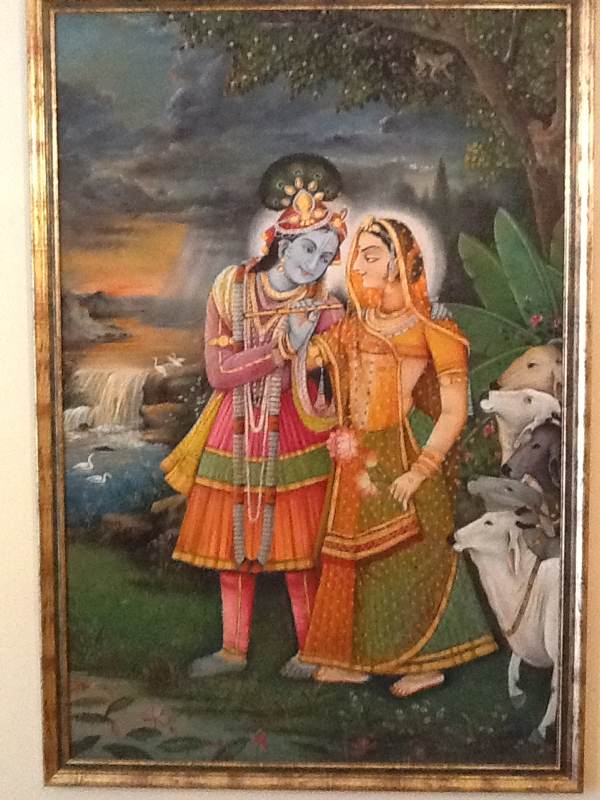 Radha Accompanies Krishna