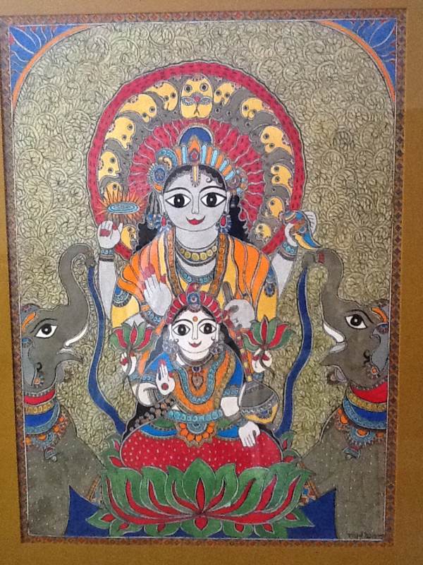 Vishnu And Lakshmi Offer Blessings