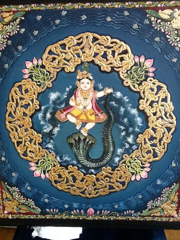 Krsna Dancing On The Snake Kaliya