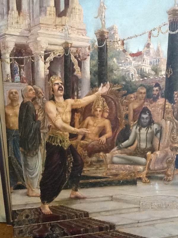 Shiva Tolerates Daksha's Rebukes