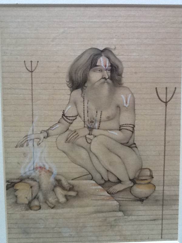 Sadhu At The Fire