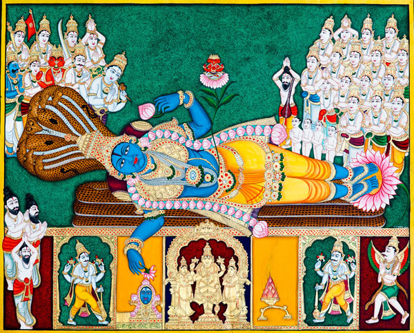 Lord Vishnu Lying on Sesanaga