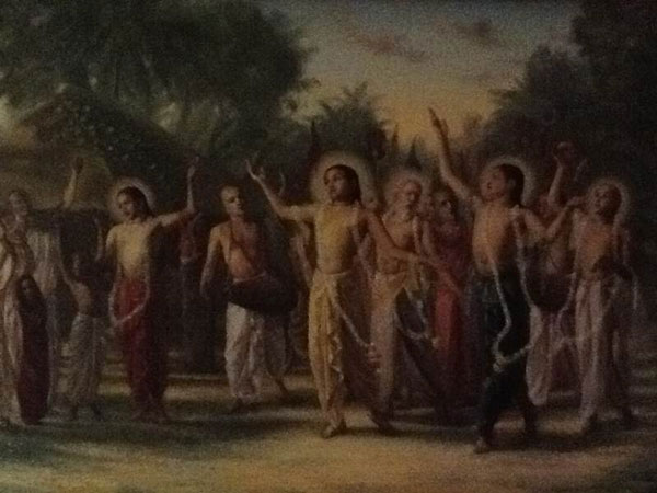 Chaitanya, Nityananda Leading Kirtan