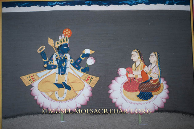 Vishnu With Consorts