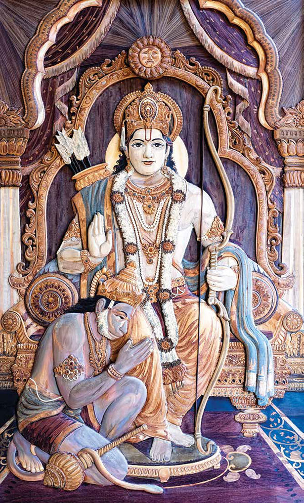King Rama with Hanuman